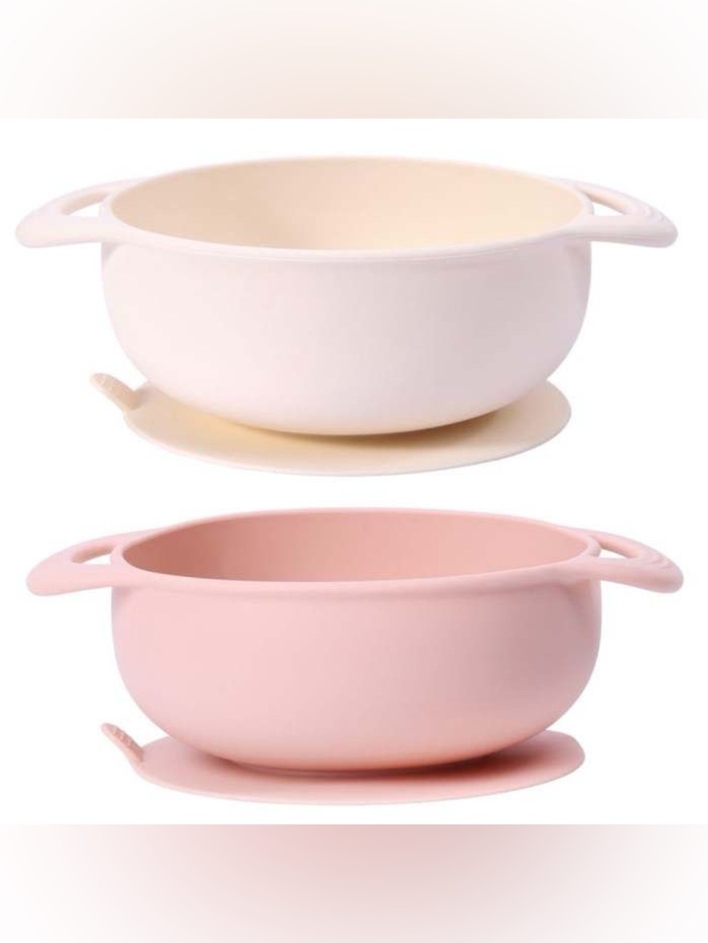SET OF 4 - Silicone Suction Snack Baby Travel Bowls — NWT Multicolor Pack